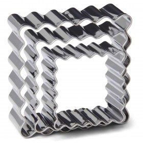 Комплект кутери "Къдрав Квадрат" - 3 елемента